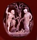 Cameo of Poseidon and Athena Competing for dominion over Attica, 1st century BC (onyx and sardonyx)