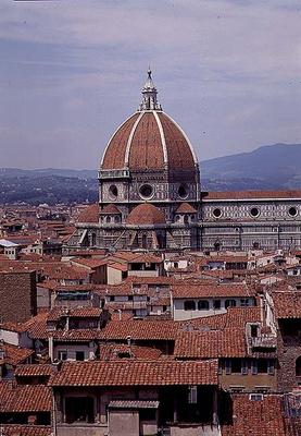 Cupola of the cathedral designed by Filippo Brunelleschi (1377-1446), 1418-36 (photo) à 
