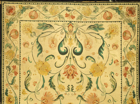 Detail From A Large Portuguese Needlework Carpet à 