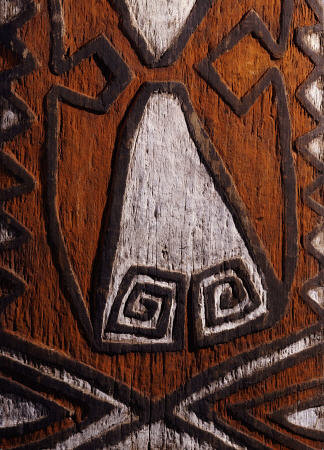 Detail Of A Telefomin House Entrance Board, ''Amitung'' Atamkiyakmin Clan à 