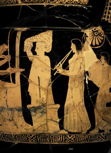 Dionysosfeier, Ausschnitt / Vasenmalerei à 