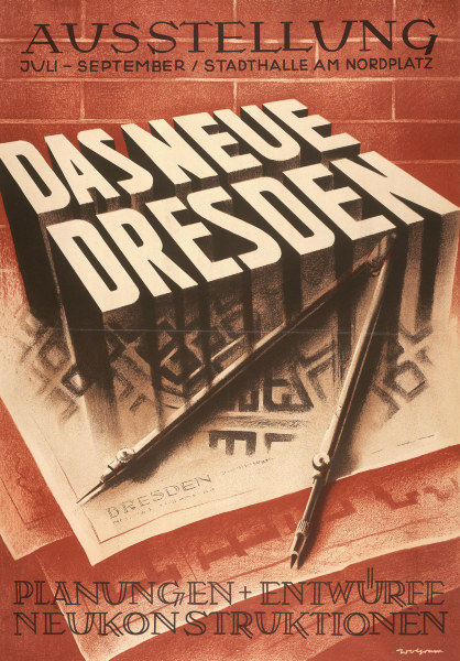 Das Neue Dresden , Exhibition Poster à 