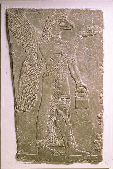 Eagle-headed winged genius, Assyrian, Mesopotamian, 883-859 BC à 