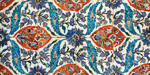Eight Composite Iznik Polychrome Square Tiles, Circa 1575 à 