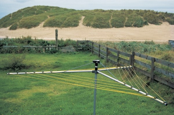 Empty clothes-lines lifeless sand dunes (photo)  à 