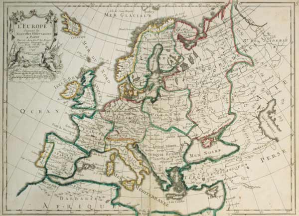 Map of Europe , Le Rouge 1746. à 