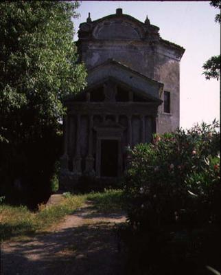 Exterior view of a chapel, possibly designed by Giacomo Vignola (1507-73) (photo) à 