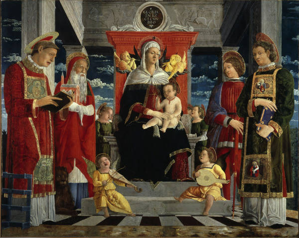 F.Benaglio / Vierge a l''Enfant / Saints à 