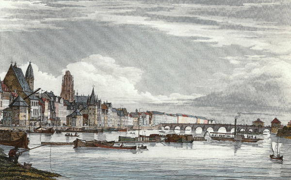 Frankfurt am Main / Stahlstich um 1850 à 