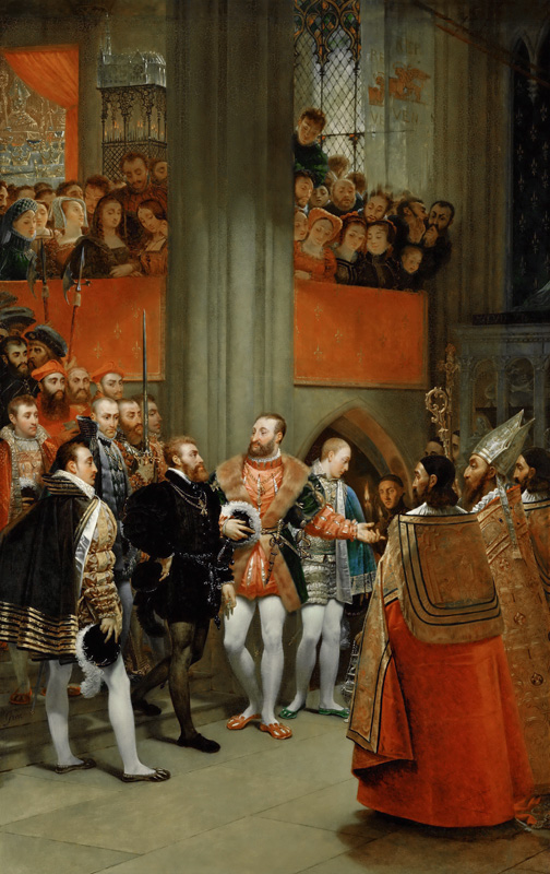 Francis I and Charles V in St.-Denis à 