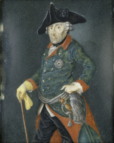 Frederick the Great , Portrait as old man à 
