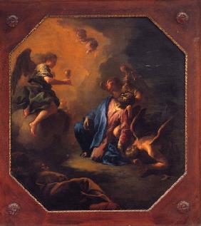 F. Polazzo, Jesus au Mont des oliviers