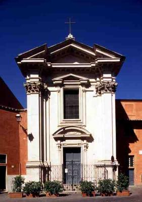 Facade of the Church of Saint Egidius, built in 1630 (photo) à 