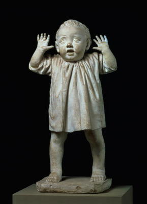 First Steps, statue of a child walking by Adriano Cecioni (1838-66) (plaster) à 