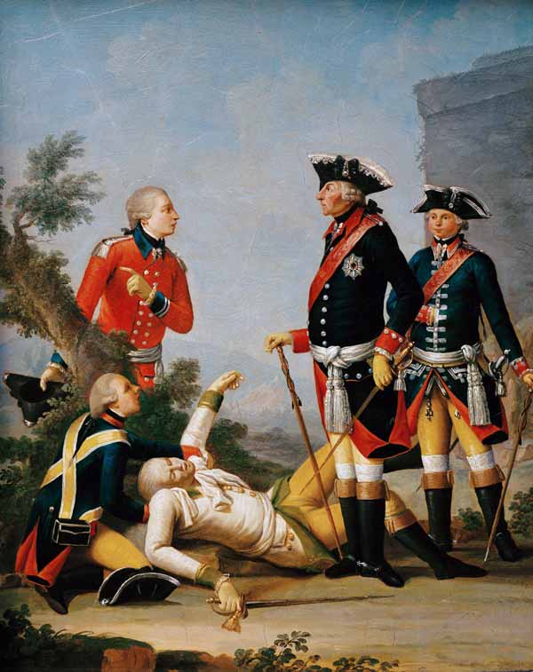 Frederick II honours fallen soldier à 