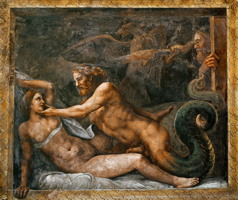 Giulio Romano, Jupiter und Olympias à 