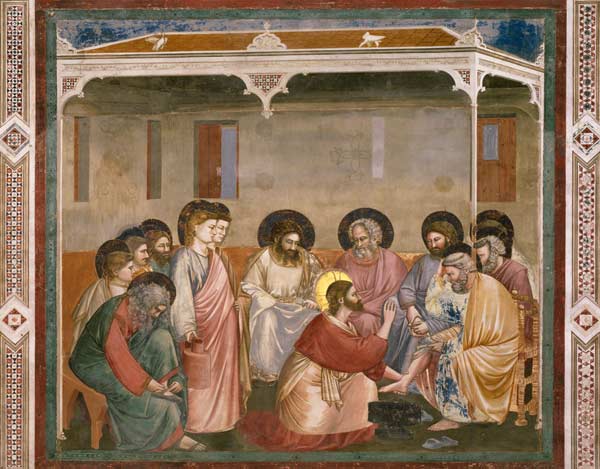 Giotto, Le Lavement des pieds à 