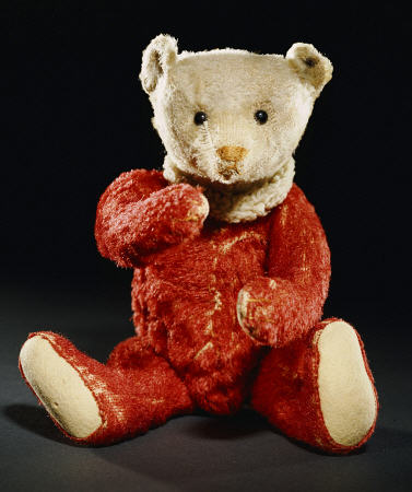 Gilbert -  A Rare Steiff Dolly Bear With A Red Mohair Body And A White Face à 