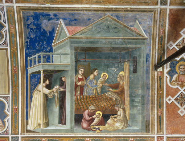 Giotto, La Naissance de Marie à 