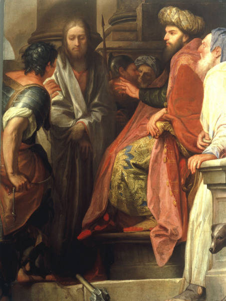 G.Segala attribue/Christ devant Caiphe à 