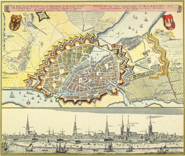 Hamburg, Town Map à 