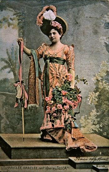 Hariclea Darclee in the opera ''Tosca'' by Giacomo Puccini (1858-1924) à 