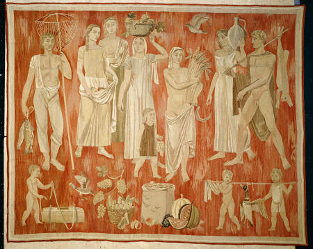 ''Harvest'', A Woven Tapestry Depicting Allegorical References To The Fruits Of Autumn à 