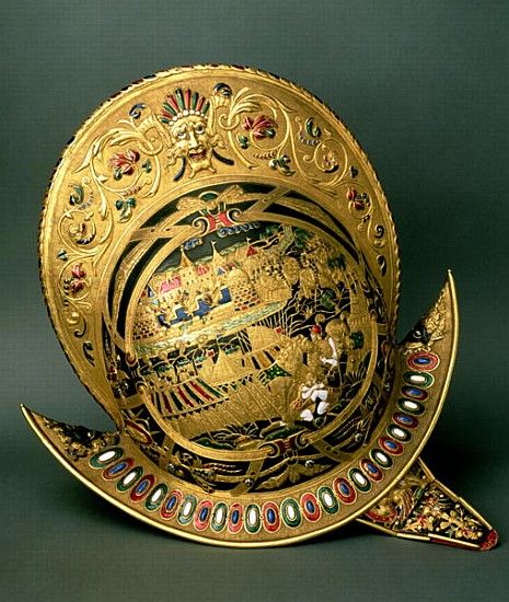Helmet of Charles IX (1550-74) 16th century (gold and enamel) à 