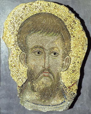 Head of St. Peter, Byzantine, 1210 (mosaic) à 