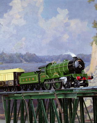 Hornby L.N.E.R. `Yorkshire' locomotive pulling a Pullman coach `Iolanthe', English à 