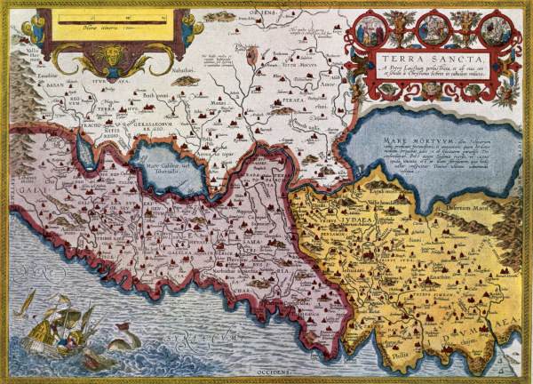 Israel , Map from Ortelius à 