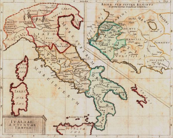 Italy , Map during antiquity à 