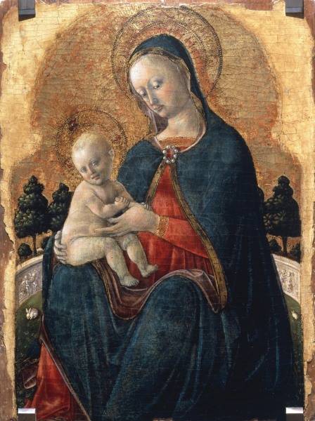 Vierge a l''Enfant / Peint. ital. / 15e à 