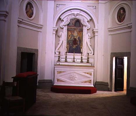 Interior view of the chapel, possibly designed by Giacomo Vignola (1507-73) (photo) à 