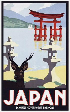 Japan: Advertising poster for Japanese Government Railways