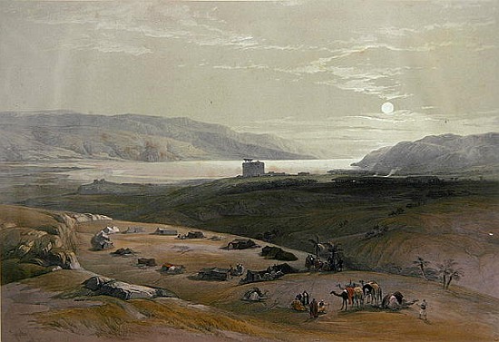 Jericho, 3rd April 1839 from Volume II of ''The Holy Land'' ; engraved by Louis Haghe (1806-85) publ à 