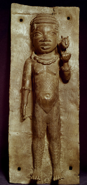 Jg. Maedchen, Benin, Nigeria / Bronze à 