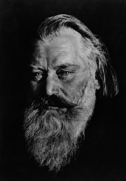 Johannes Brahms (1833-97) (b/w photo)  à 