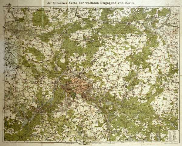 Map of Berlin and surroundings à 