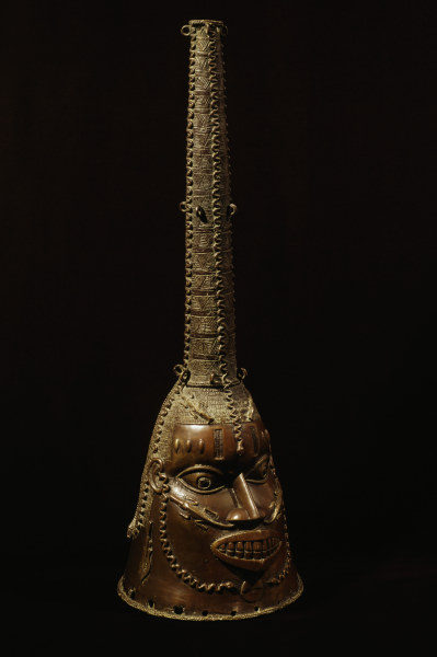 Kopfmaske, Benin, Nigeria / Bronze à 
