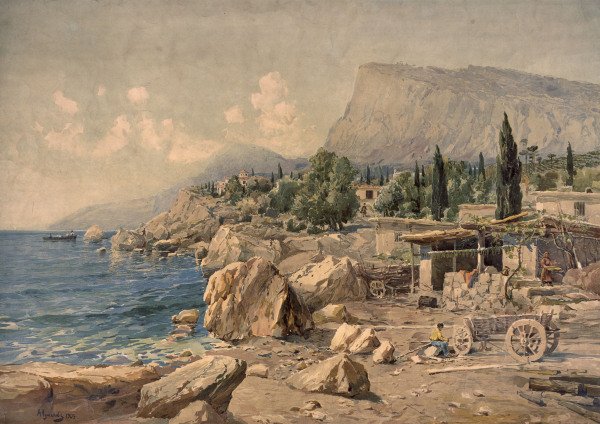Crimean Landscape , Educational Picture à 