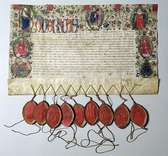 Letter of Indulgence to the Church of St. Nicolas, 22nd June 1484 à 