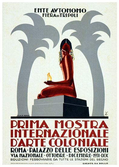 Libya / Italy: Advertising poster for the Fiera de Tripoli à 