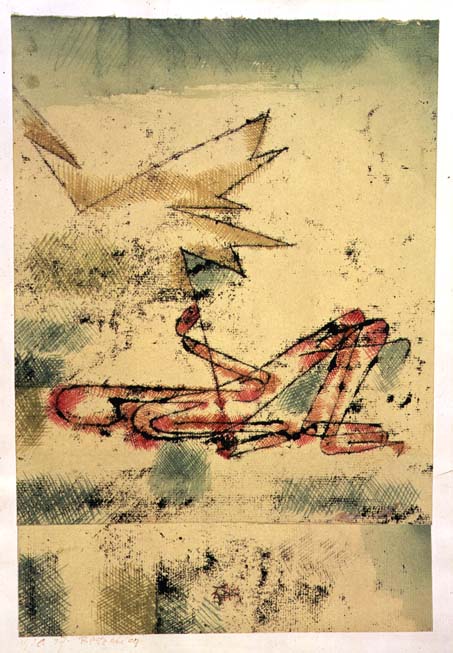 Lightning Stroke, 1920 (no 17) (oil transfer & w/c on paper on cardboard)  à 