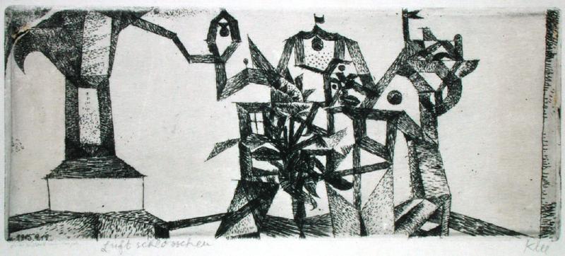 Little castle in the air, 1915 (no 212) (etching on zinc)  à 