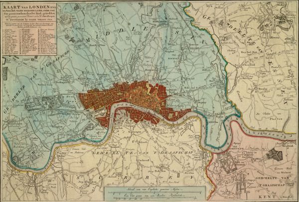 London , Map 1754 à 
