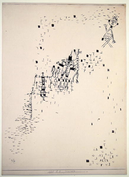 Lost ones, 1925 (no 28) (brush on paper on cardboard)  à 