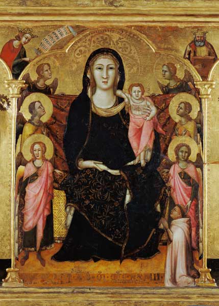 Madonna mit Kind, Engeln und Stifter à 
