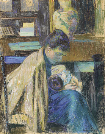 Madame Guillaumin Avec Madeleine à 