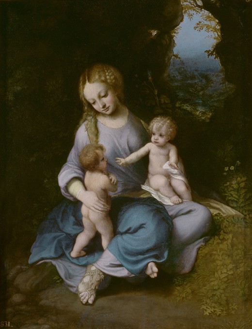 Virgin and child with John the Baptist as a Boy à 